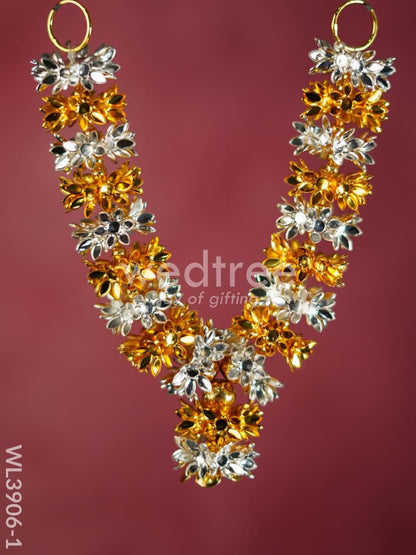 German Silver Parijata Flower Malai - WL3906