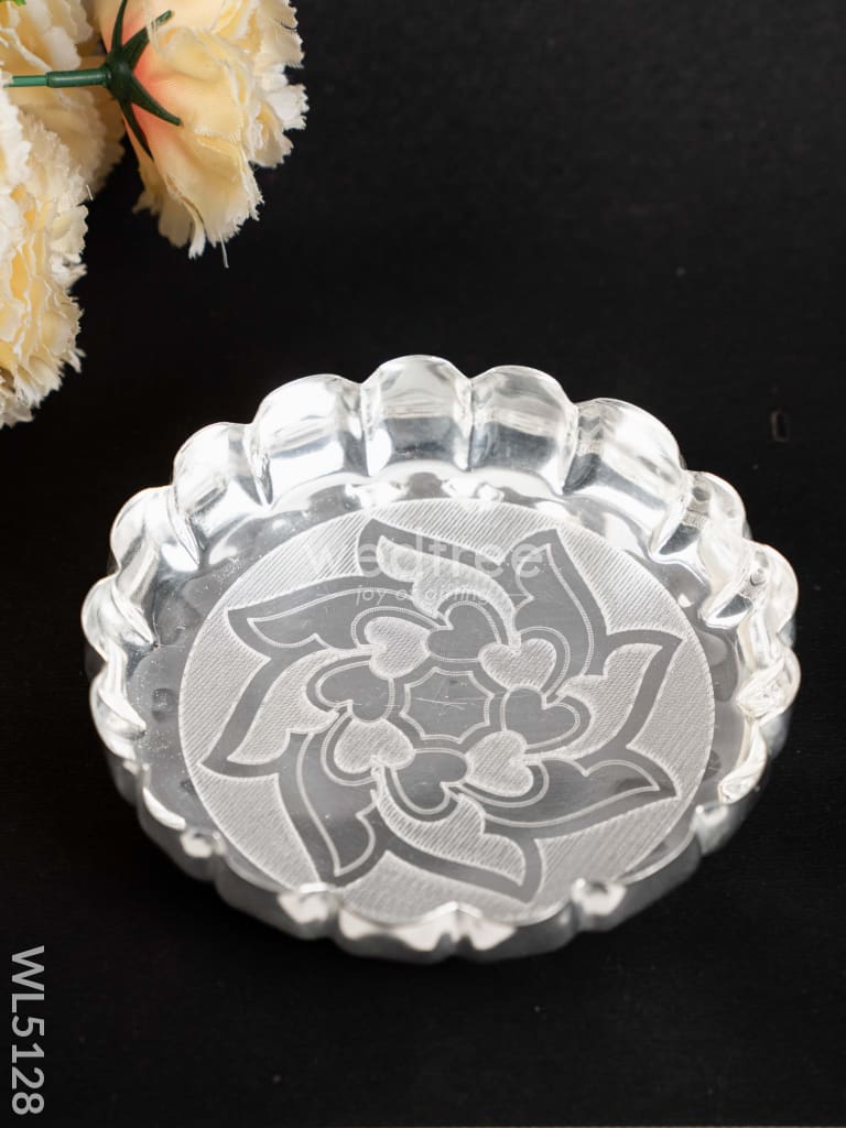 German Silver Plate with Engraving - 6 inch - WL5128