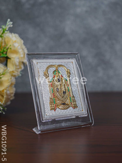 German Silver Plated Balaji Photoframe (4.5 inch) with Stand - WBG1091-5