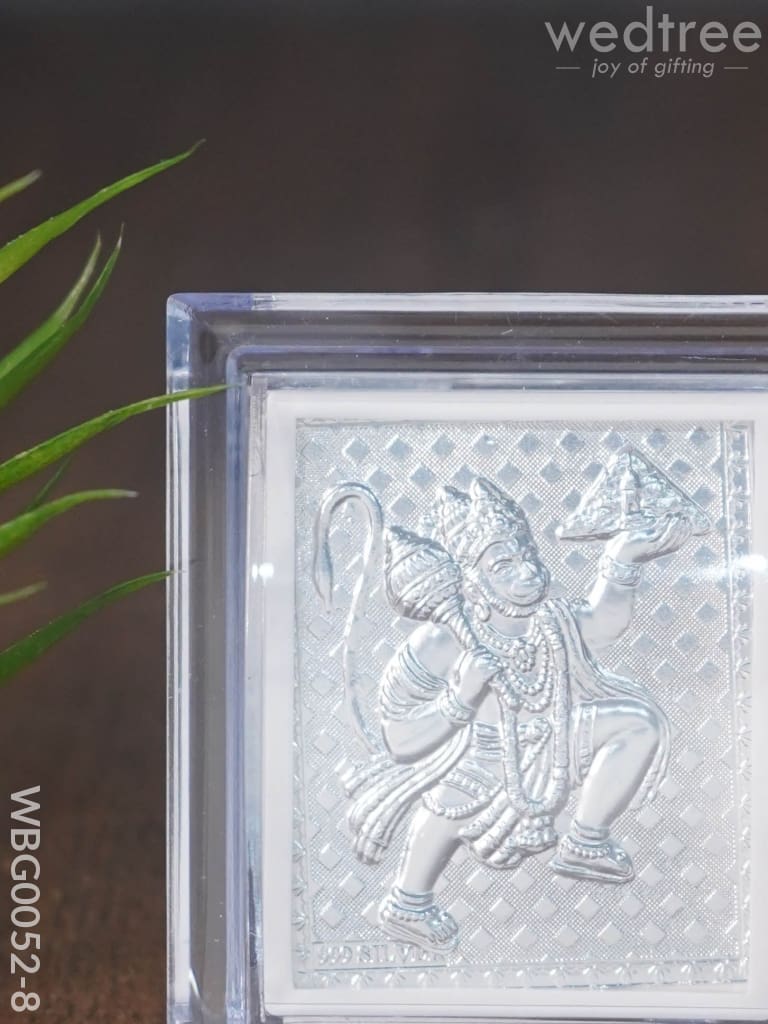 German Silver Plated Hanuman Photoframe with Stand (Small) - WBG0052-8