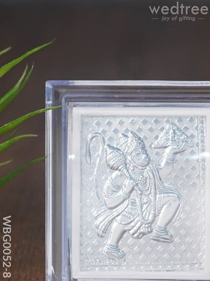 German Silver Plated Hanuman Photoframe with Stand (Small) - WBG0052-8
