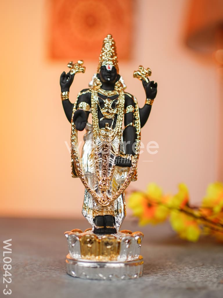 German Silver Tirupathi Balaji Idol Medium - WL0842