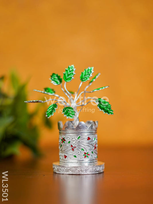 German Silver Tulasi Maadam - 5 inch - WL3501