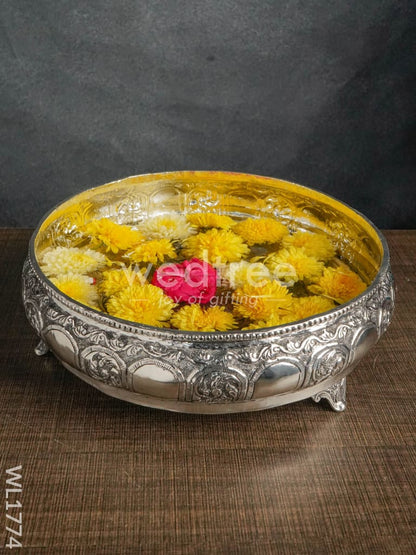 German Silver Urli - 10 Inches (Black Antique Finish) - WL1774