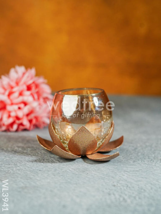 Glass Candle Holder - WL3941