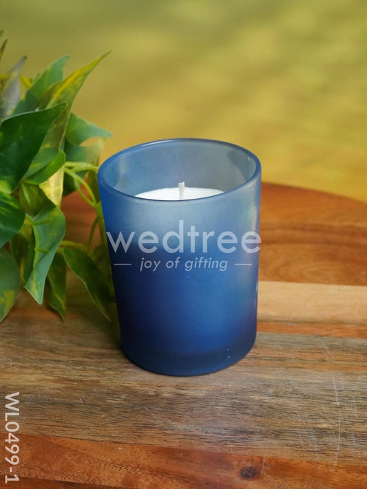 Glossy glass with Scented Soy wax Candle - WL0499