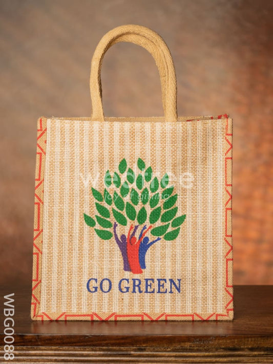 Go Green - Eco Friendly Jute Bag - WBG0088