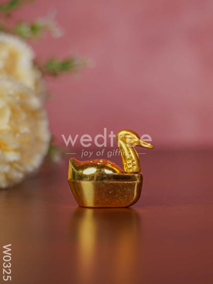 Gold Duck Kumkum Holder - W0325