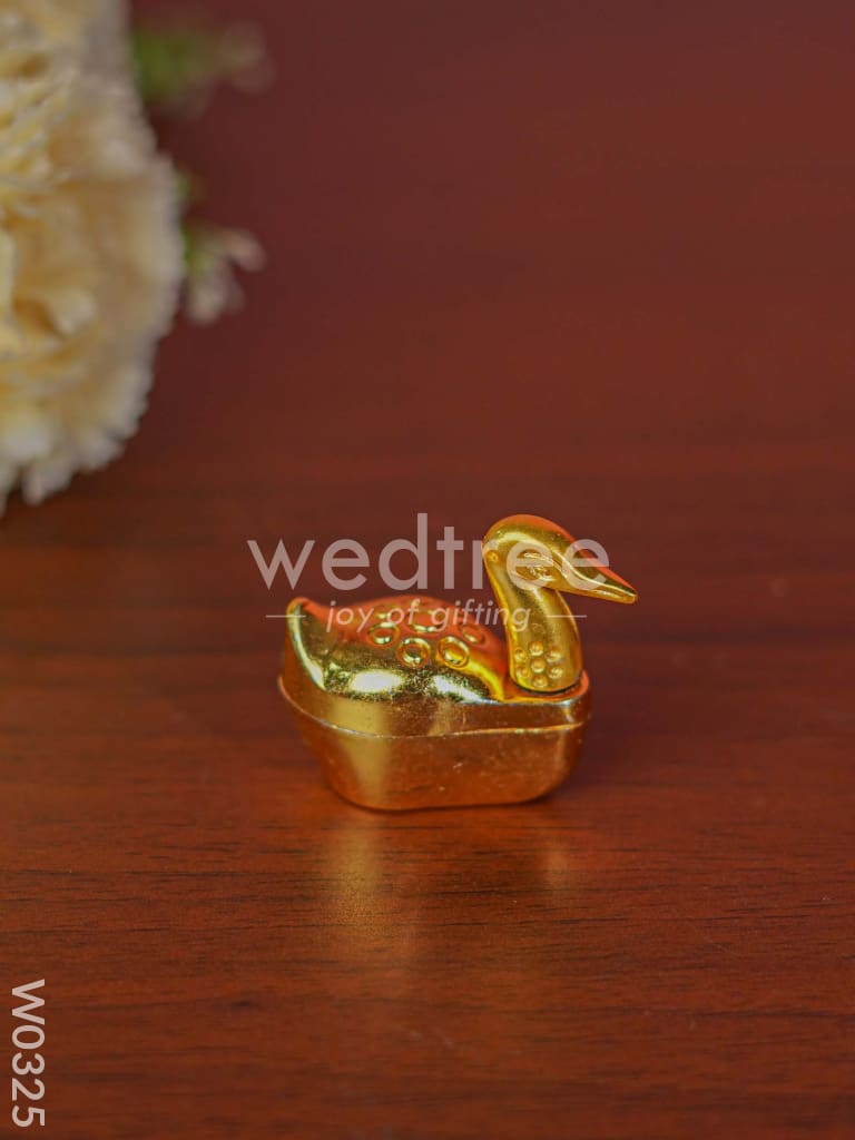 Gold Duck Kumkum Holder - W0325