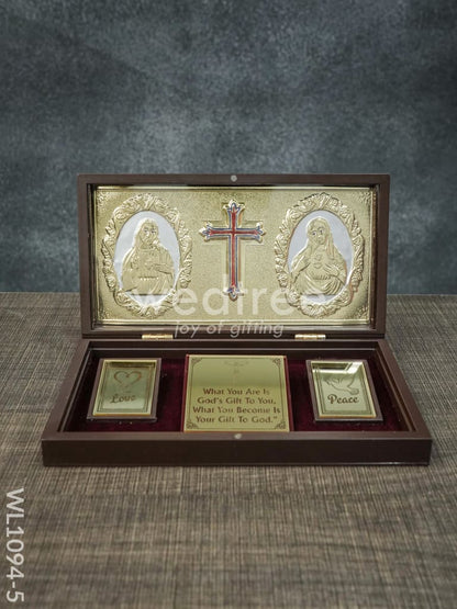 Gold Plated Prayer Box Large - WL1094