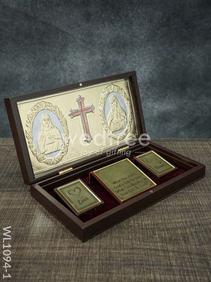 Gold Plated Prayer Box Large - WL1094