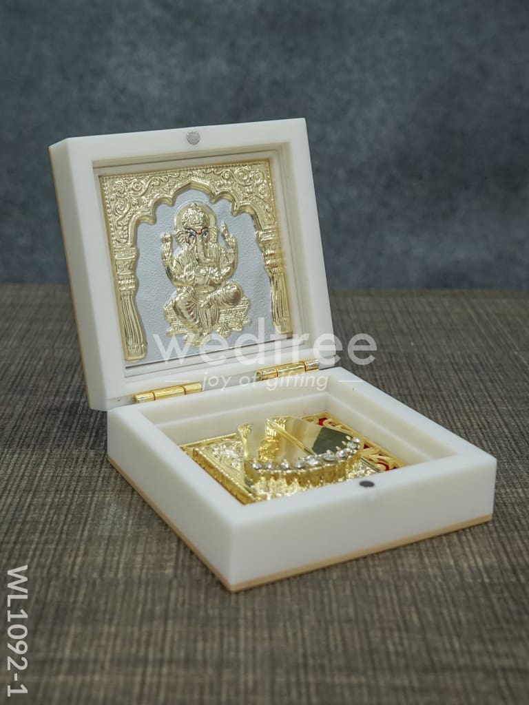 Gold Plated Prayer Box Mini - WL1092