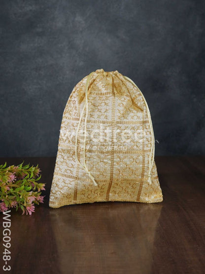 Golden Embroidary String Bag - WBG0948