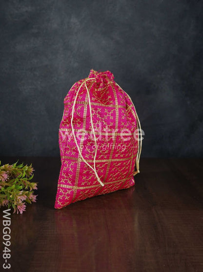 Golden Embroidary String Bag - WBG0948