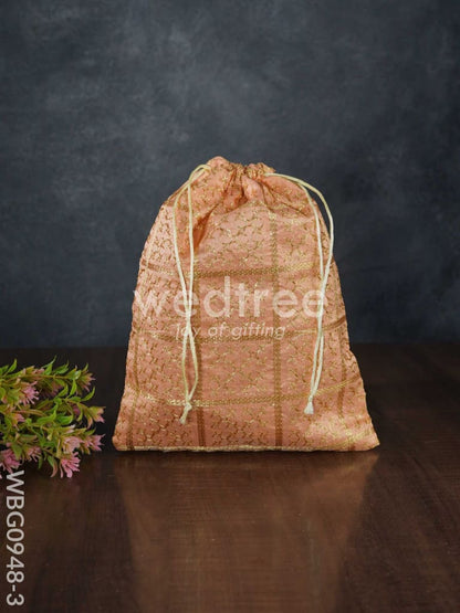 Golden Embroidary String Bag - WBG0948