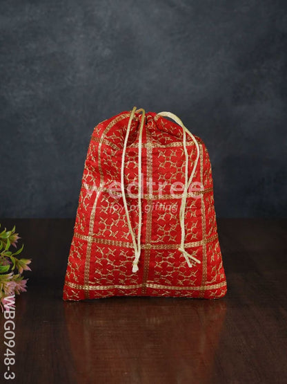 Golden Embroidary String Bag - WBG0948