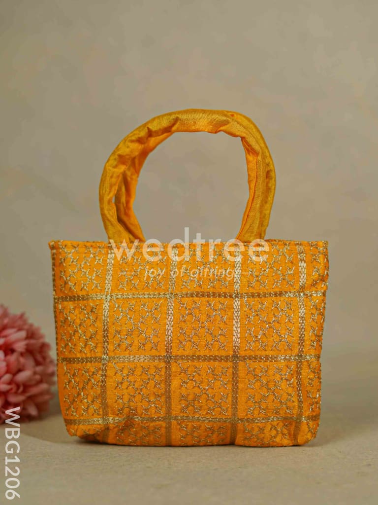 Golden Embroidery Hand Bag - WBG1206