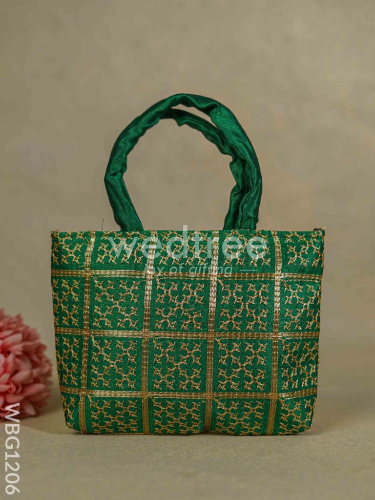 Golden Embroidery Hand Bag - WBG1206