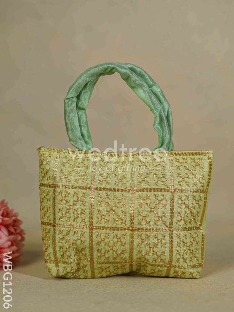Golden Embroidery Hand Bag - WBG1206