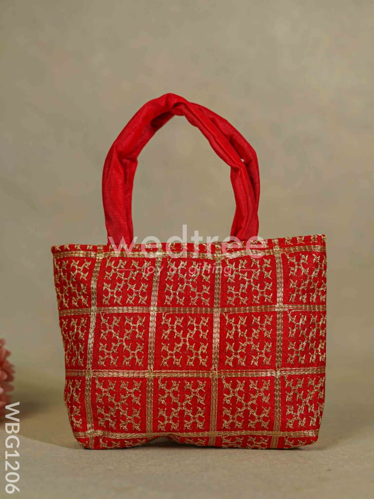 Golden Embroidery Hand Bag - WBG1206