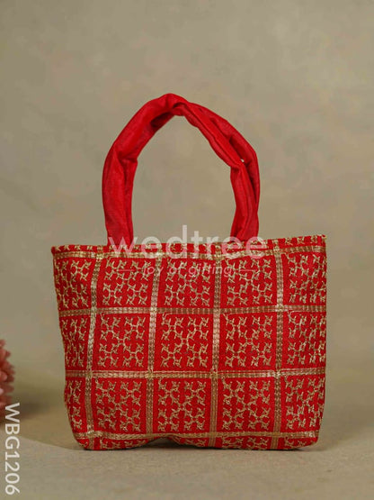 Golden Embroidery Hand Bag - WBG1206