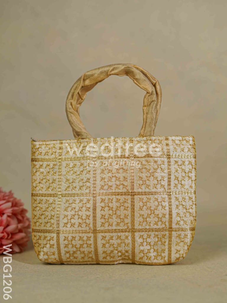 Golden Embroidery Hand Bag - WBG1206