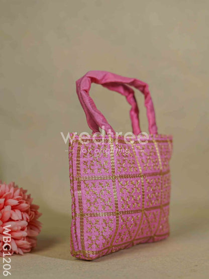 Golden Embroidery Hand Bag - WBG1206
