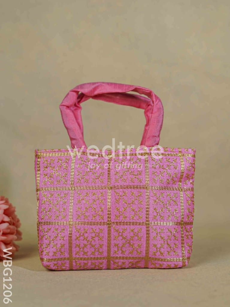 Golden Embroidery Hand Bag - WBG1206