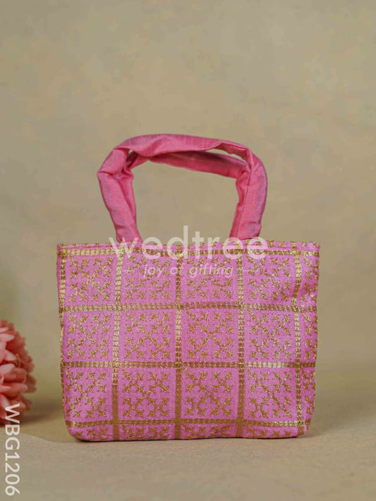 Golden Embroidery Hand Bag - WBG1206