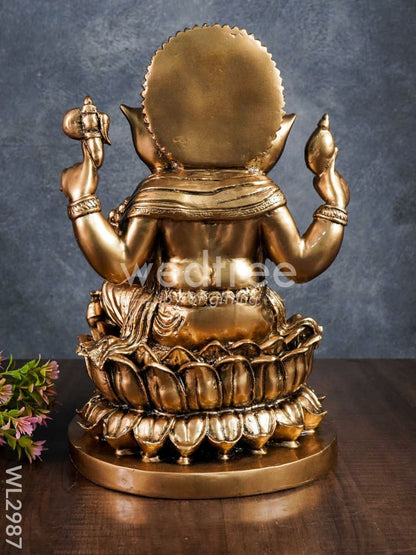 Golden Ganesha Idol - WL2987