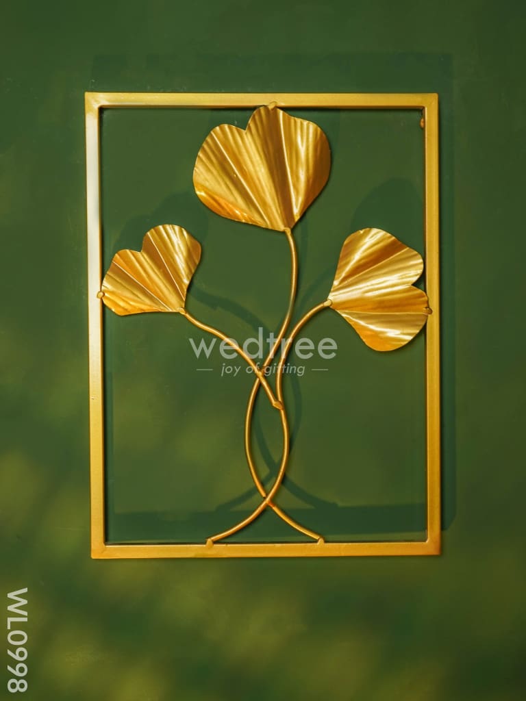 Golden Leaf Metal Wall Hanging (Set of 2) - WL0998
