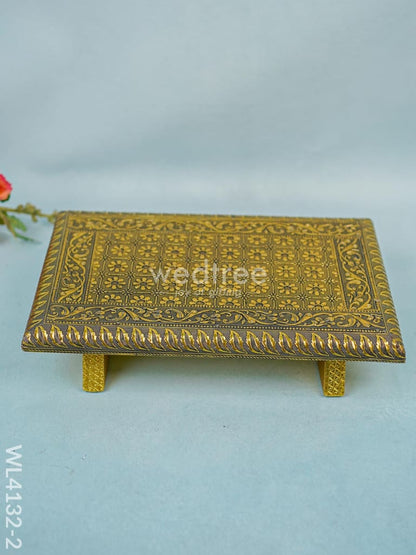 Golden Meenakari Manai (15 x 10) - WL4132-2