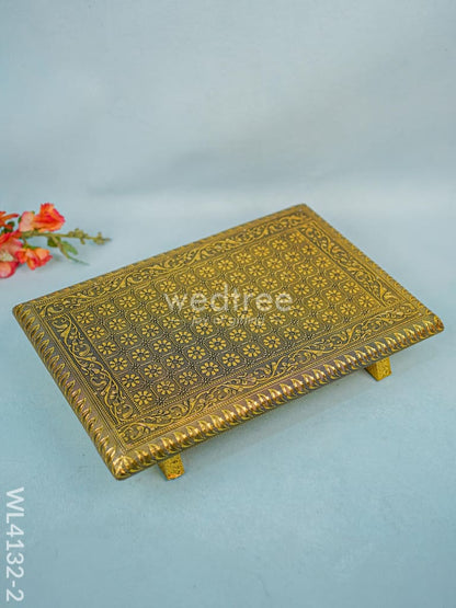 Golden Meenakari Manai (15 x 10) - WL4132-2