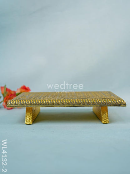 Golden Meenakari Manai (15 x 10) - WL4132-2