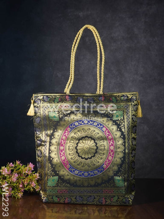 Grand Banarasi Assorted Design Hand bag ( 16 X 16 ) - WL2293
