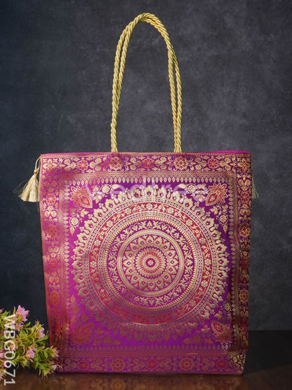 Grand Banarasi Hand bag (12x12)  - WBG0671