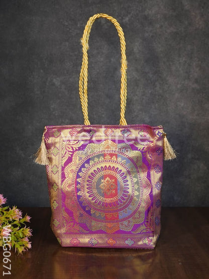 Grand Banarasi Hand bag (12x12)  - WBG0671
