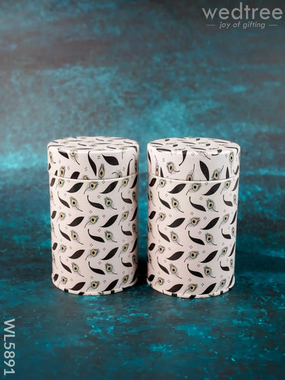 Hamper Box with 2 Tin Jar - WL5891