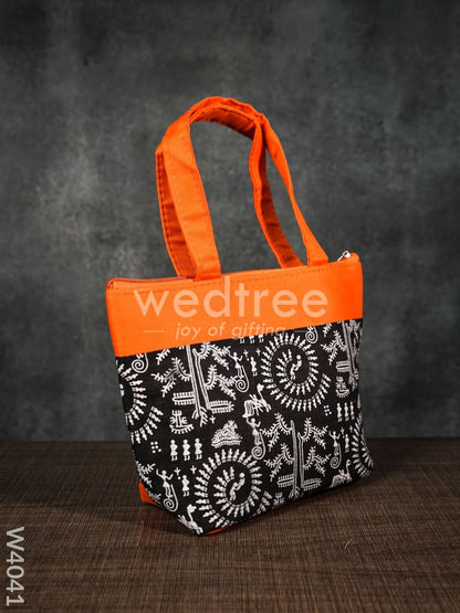 Hand bag with Warli Print - W4041