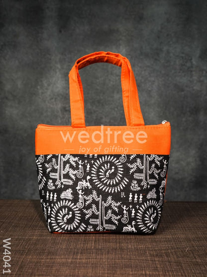 Hand bag with Warli Print - W4041