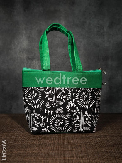 Hand bag with Warli Print - W4041