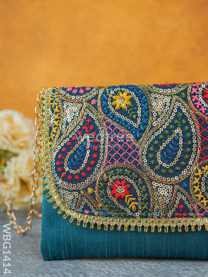Hand Embroidered Sling Bag - WBG1414