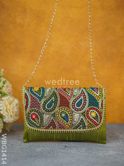 Hand Embroidered Sling Bag - WBG1414