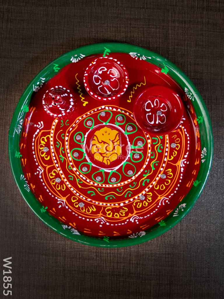 Hand painted Arthi Thali - W1855