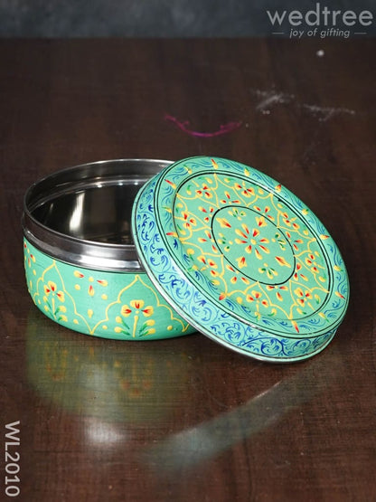 Hand Painted Poori Box - 5inches - WL2010