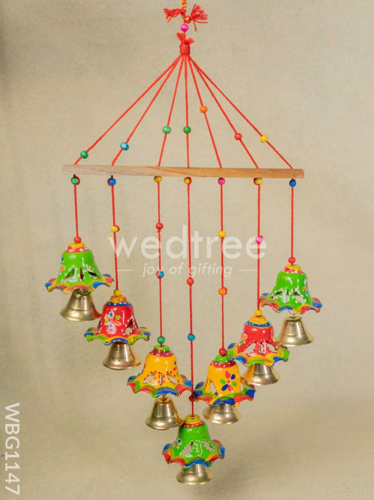 Hand Painted Thoran with Hanging Bells - WBG1147