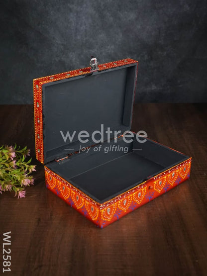 Hand Painted Wooden Organizer Box - WL2581