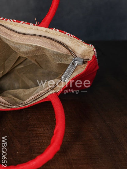 Handbag with Chikankari Work (Assorted) - WBG0652