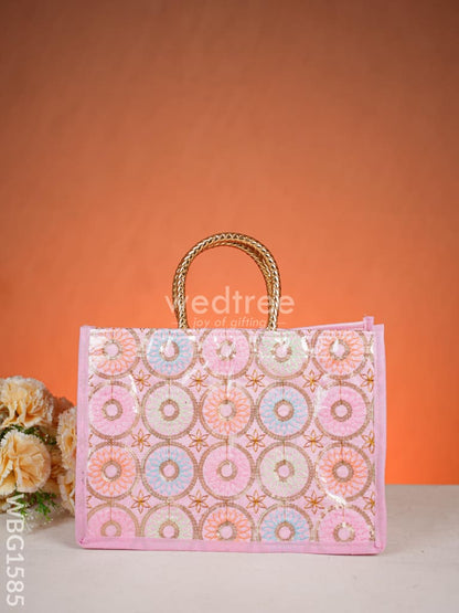 Handbag with Embroidery Design - Assorted - WBG1585