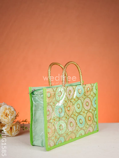 Handbag with Embroidery Design - Assorted - WBG1585